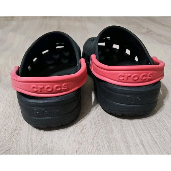 Crocs Disney Mickey Mouse Black Red Adult Clogs Size L W10-11 M 8-9  Slip-On - Picture 4 of 7